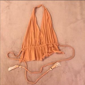 Free People Backless Halter